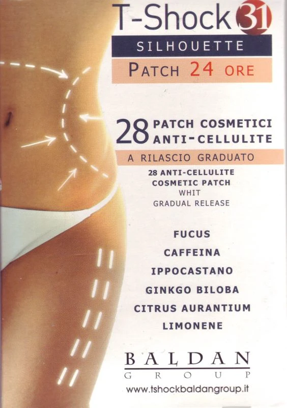 Centro Messegue T-Shock 31 Silhouette Patch 24 Anti-cellulite 28 Patch Cosmetici 3 Centro Messegue T-Shock 31 Silhouette Patch 24 Anti-cellulite 28 Patch Cosmetici