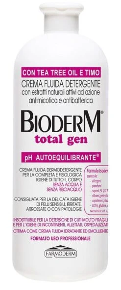 Bioderm Total Gen Crema Fluida Detergente 1000 Ml