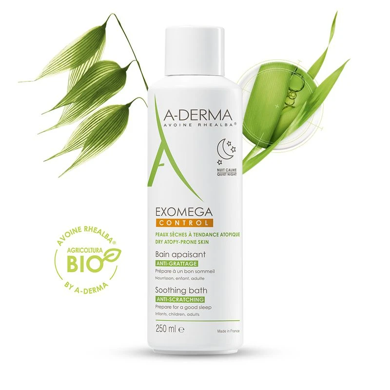 A Derma A-Derma Exomega Control Bagno Lenitivo Pelle Secca A Tendenza Atopica 250ml 3 A Derma A-Derma Exomega Control Bagno Lenitivo Pelle Secca A Tendenza Atopica 250ml