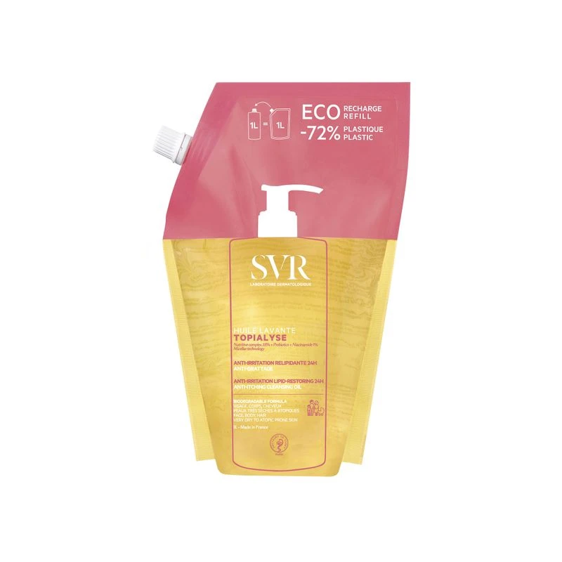 Laboratoires SVR SVR Topialyse Huile Lavante Ricarica Detergente Corpo Anti Prurito 1L 3 Laboratoires SVR SVR Topialyse Huile Lavante Ricarica Detergente Corpo Anti Prurito 1L