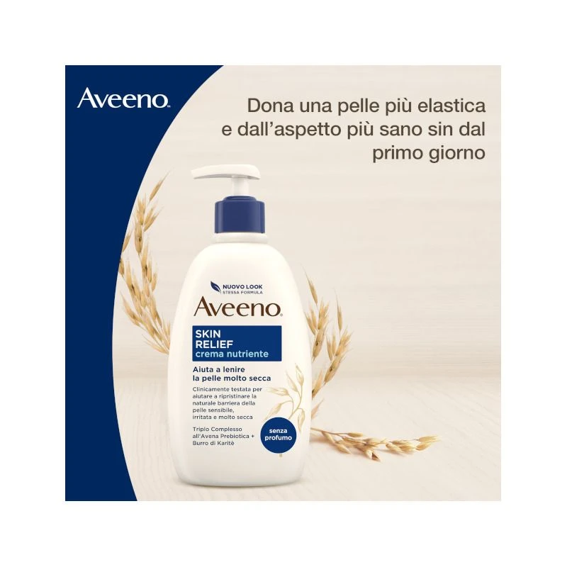 Aveeno Skin Relief Lotion Crema Lenitiva Per Pelli Secche 300ml 4 Aveeno Skin Relief Lotion Crema Lenitiva Per Pelli Secche 300ml - immagine 2