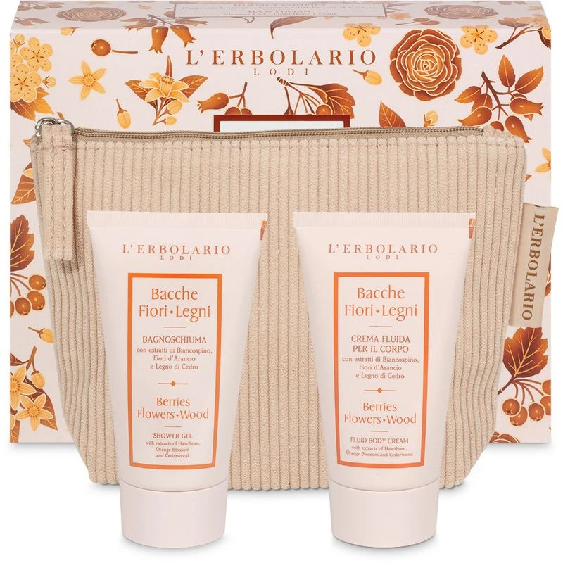 L'Erbolario Beauty Pochette Biancospino Bacche Fiori Legni 75ml + Crema Corpo 75ml 3 L'Erbolario Beauty Pochette Biancospino Bacche Fiori Legni 75ml + Crema Corpo 75ml