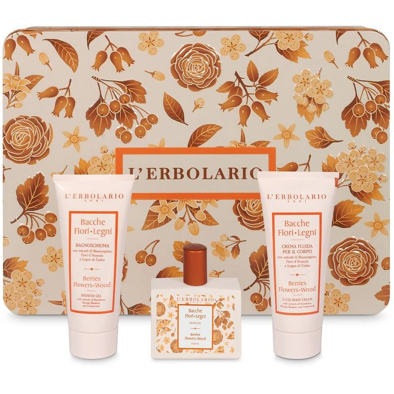 L'Erbolario Segreti Di Bellezza Trio Bacche Fiori Legni Profumo 50ml + Bagnoschiuma 100ml + Crema Fl 4 L'Erbolario Segreti Di Bellezza Trio Bacche Fiori Legni Profumo 50ml + Bagnoschiuma 100ml + Crema Fl - immagine 2