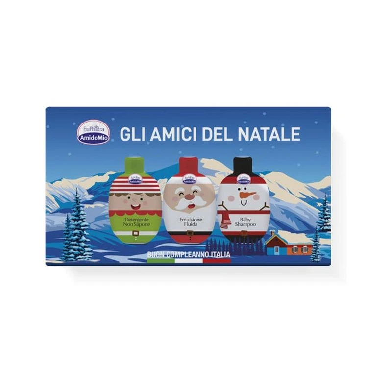 Euphidra Cofanetto Detergente Non Saponato 200ml + Baby Shampoo 200ml + Emulsione 200ml 3 Euphidra Cofanetto Detergente Non Saponato 200ml + Baby Shampoo 200ml + Emulsione 200ml