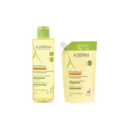 A Derma A-Derma Exomega Control Olio Lavante Emolliente 500ml + Ecoricarica 500ml