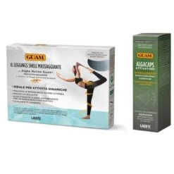 LACOTE Srl Guam Leggings Snellente Massaggiante L/XL + Algacaps Attivatore Spray Alghe Marine 100ml