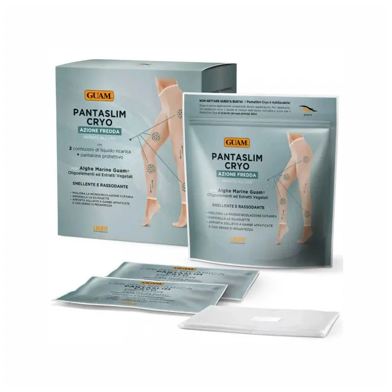 Guam Pantaslim Cryo + 2 Buste Liquido Ricarica + Pantalone Protettivo 3 Guam Pantaslim Cryo + 2 Buste Liquido Ricarica + Pantalone Protettivo
