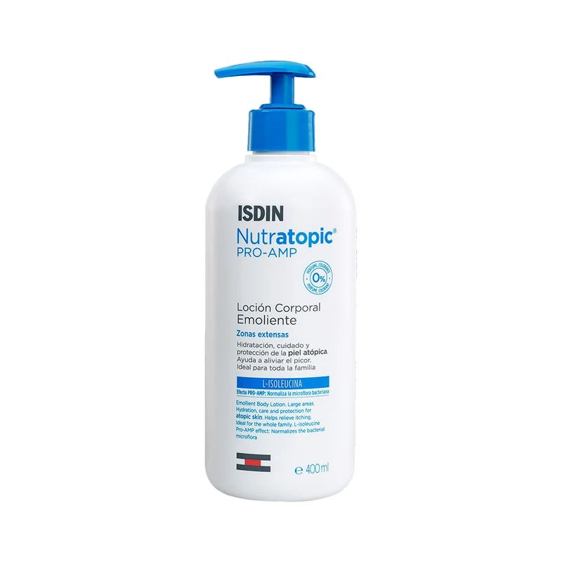 Isdin Nutratopic PRO-AMP Lozione Emolliente Pelle Atopica 400ml 3 Isdin Nutratopic PRO-AMP Lozione Emolliente Pelle Atopica 400ml
