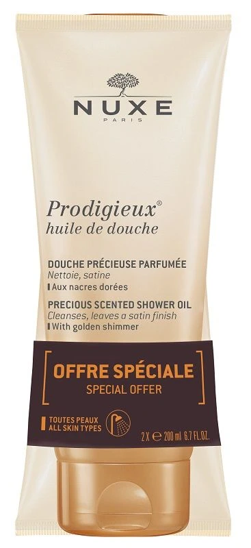 Nuxe Prodigieux Olio Doccia 2x200ml 3 Nuxe Prodigieux Olio Doccia 2x200ml