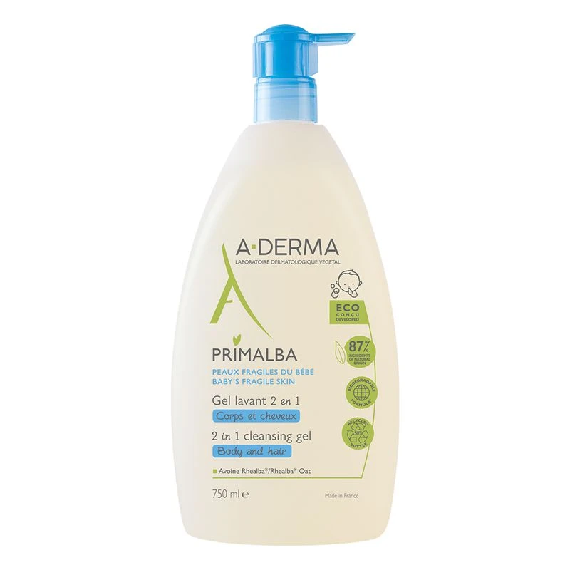 A Derma A-Derma Primalba Gel Detergente 2 In 1 750ml 4 A Derma A-Derma Primalba Gel Detergente 2 In 1 750ml - immagine 2