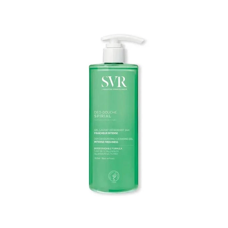 Laboratoires SVR Svr Spiral Déo Douche Gel Detergente Deodorante 400ml 3 Laboratoires SVR Svr Spiral Déo Douche Gel Detergente Deodorante 400ml