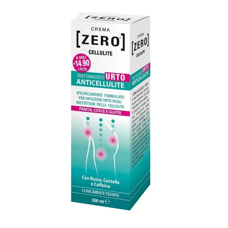 Crema Zero Cellulite Trattamento Urto Anticellulite 200ml 3 Crema Zero Cellulite Trattamento Urto Anticellulite 200ml